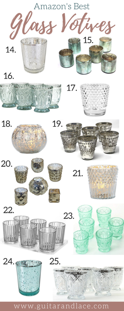 aqua, silver, clear, blue, teal, mercury glass votives, rose gold, gold, copper, wedding centerpieces, boho wedding, candle holders, centerpiece candles, budget wedding, bride on a budget, diy bride, amazon, vintage wedding