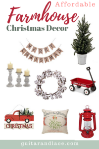 Farmhouse Christmas Decor, affordable farmhouse christmas, budget friendly, cheap, fixer upper, christmas decorations, christmas #christmas #christmasdecor