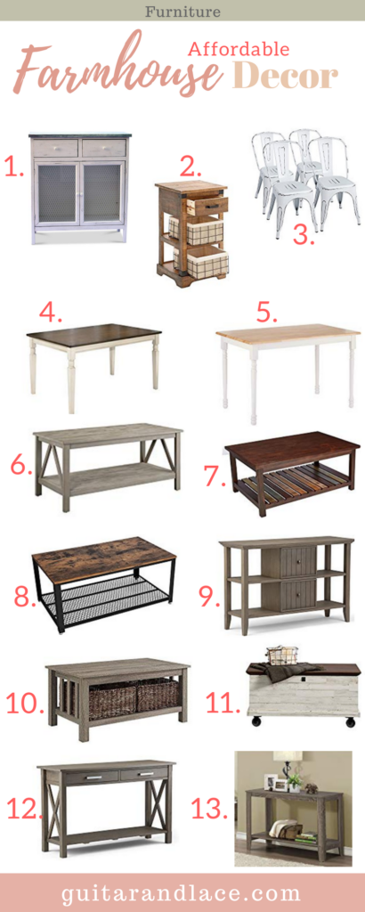 farmhouse decor, affordable farmhouse, budget, home decor, farmhouse signs, throw pillows, light fixtures, bathroom, kitchen, throw blankets, area rugs, fixer upper, #farmhousedecor #farmhouse #falldecor farmhouse furniture