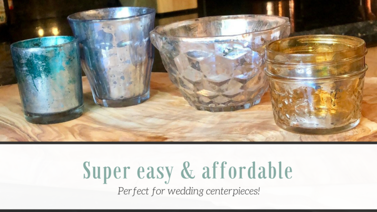 DIY Colored Mercury Glass