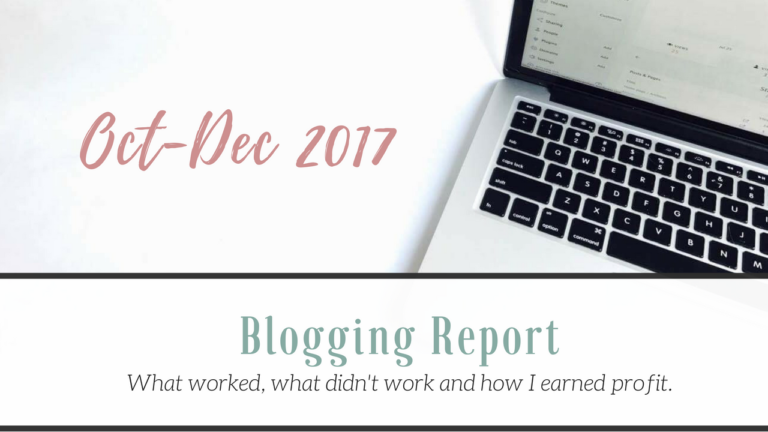 Blog Income Report Oct-Dec