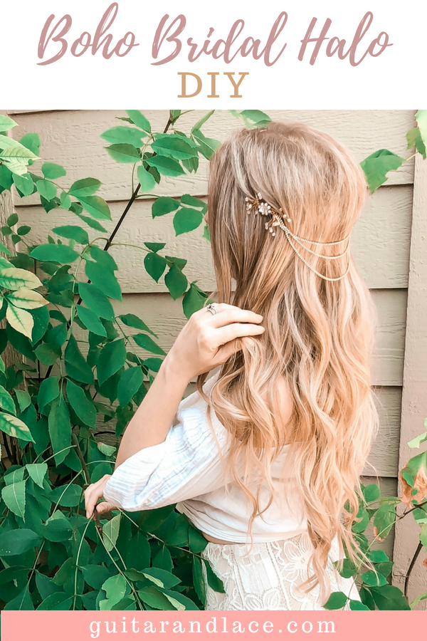 diy boho crown, boho halo, hair crown, wedding, boho wedding, diy boho wedding, diy wedding, halo, crown, flower crown, jewel crown, boho chain, hair chain