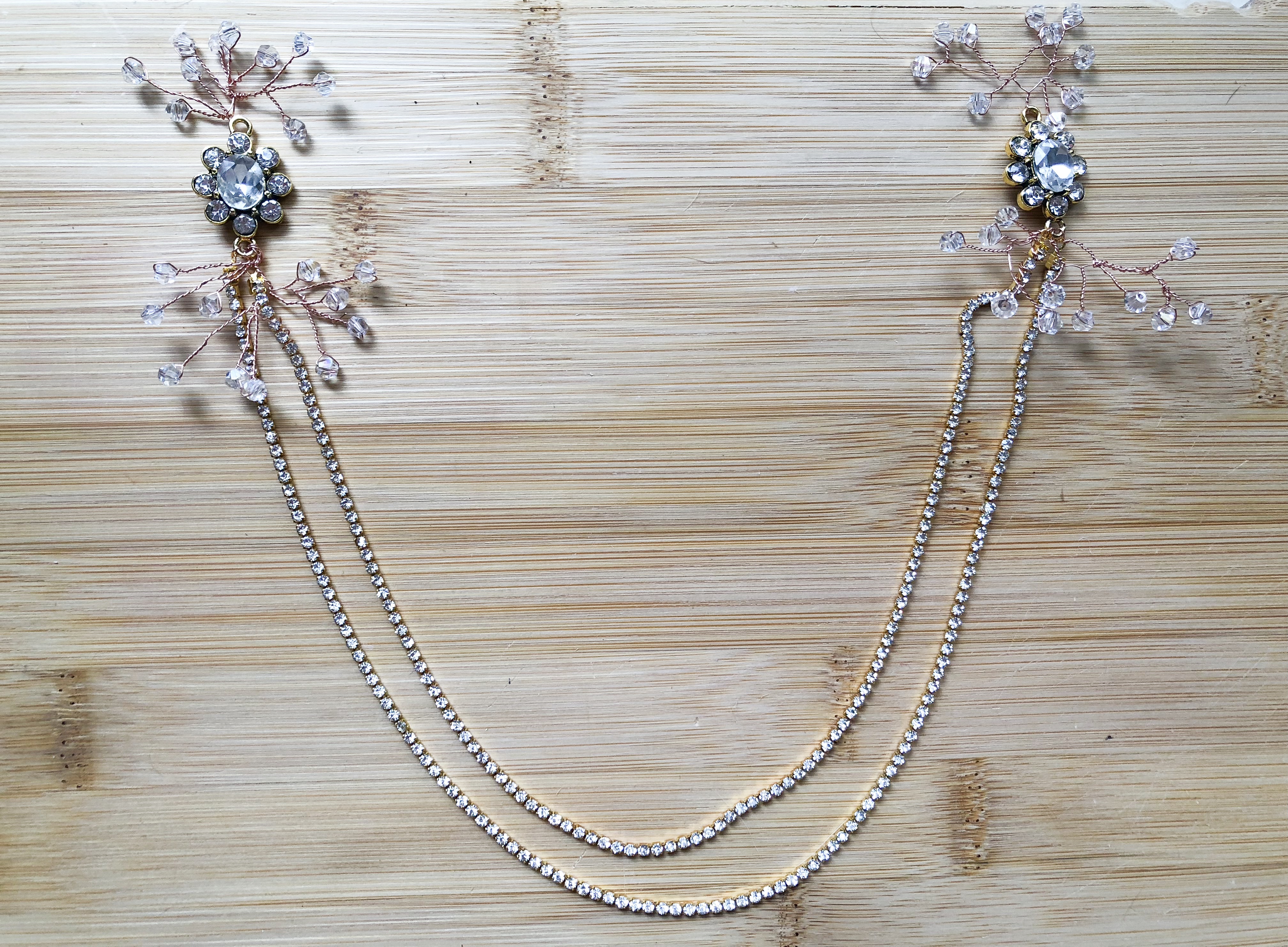 beautiful boho hair chain