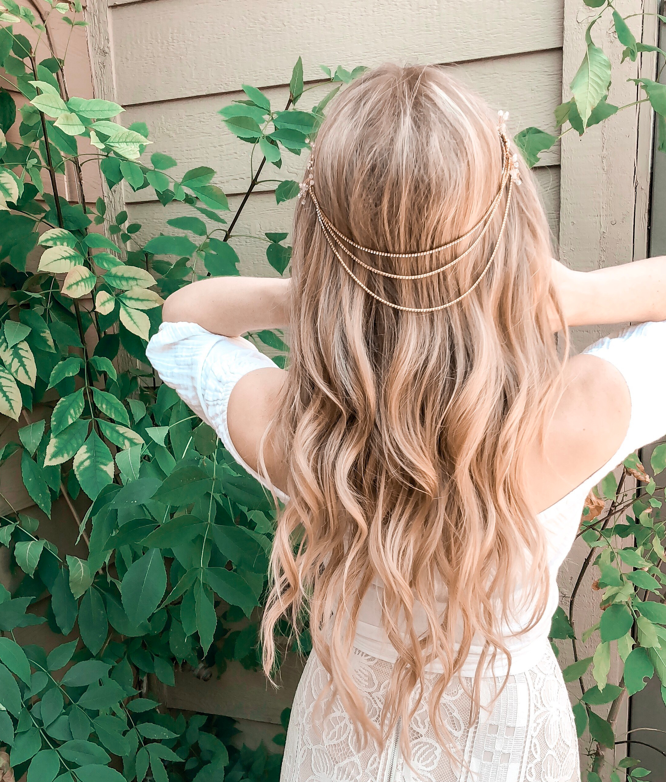 diy boho crown, boho halo, hair crown, wedding, boho wedding, diy boho wedding, diy wedding, halo, crown, flower crown, jewel crown, boho chain, hair chain