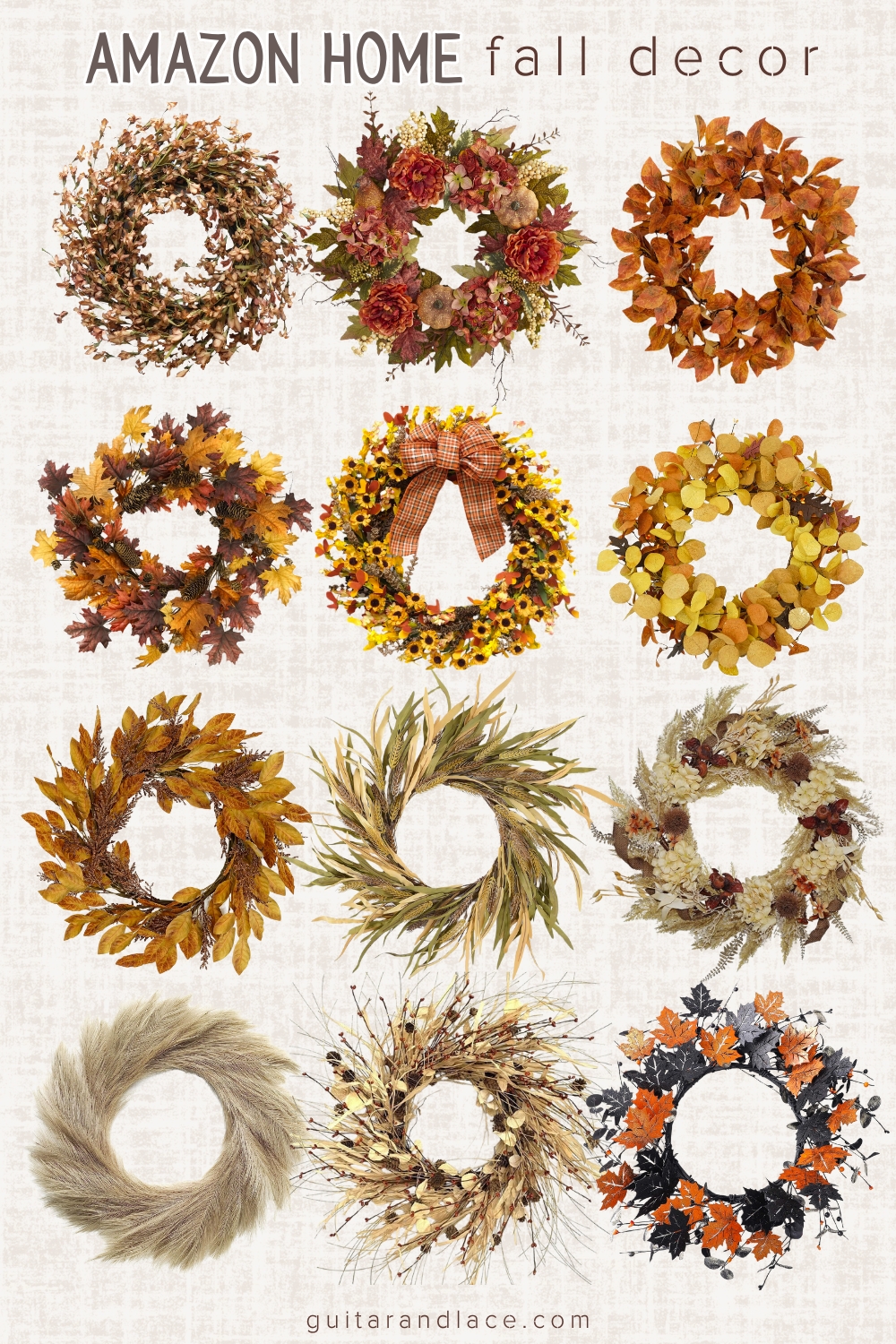fall wreaths. neutral fall wreath. pampas grass wreath. halloween wreath. fall home decor. fall decor. decorate for fall with autumn wreaths