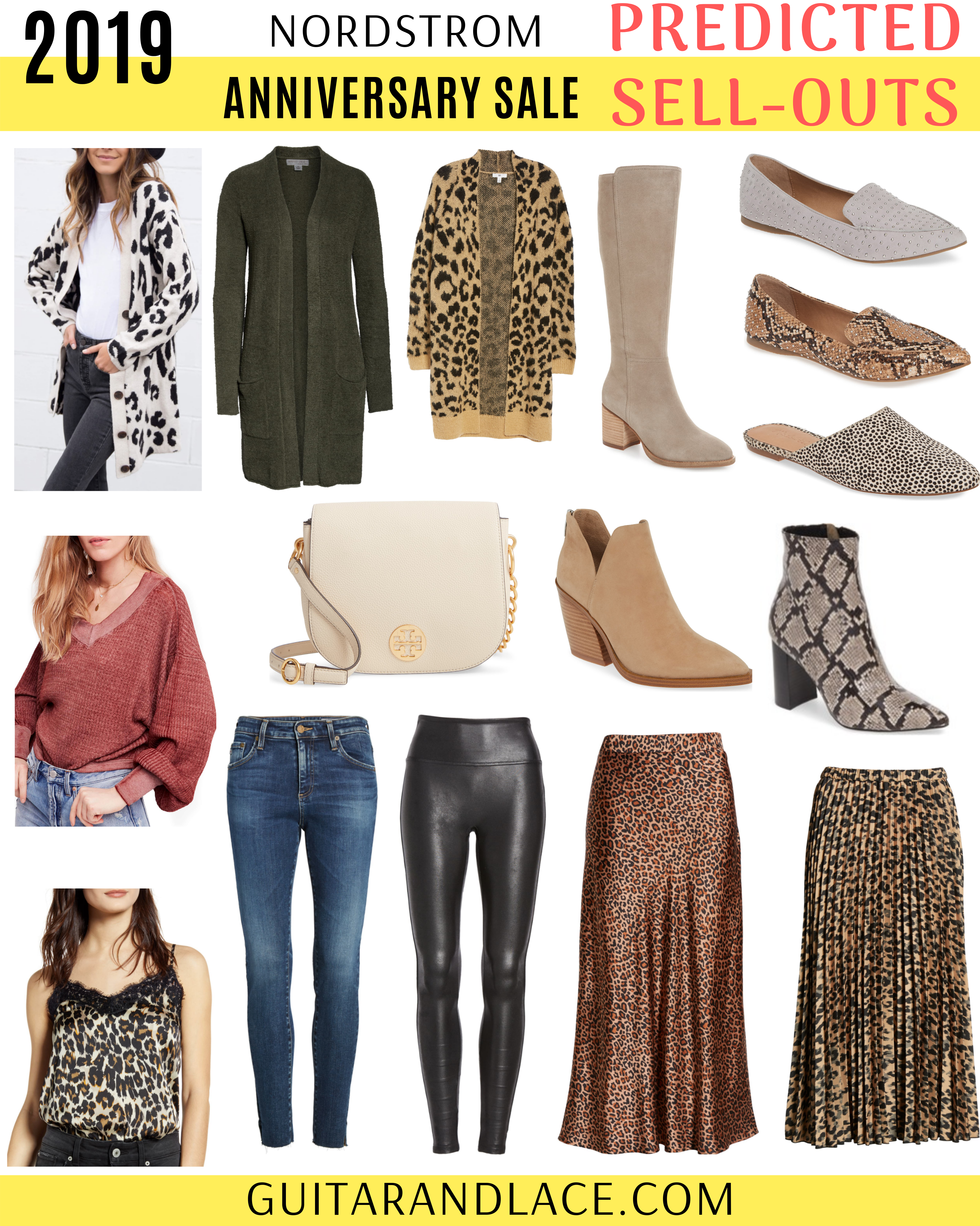 nordstrom anniversary sale 2019, nsale 2019, nsale products sneak peak, nordstrom anniversary sale product preview, look book, steve madden loafers, tory burch, charlotte tilbury, ag jeans, ag denim, spanx faux leather leggings, leopard print midi skirt, leopard print cardigan, barefoot dreams, vince camuto booties, snake print booties, tory burch purse, free people sweater
