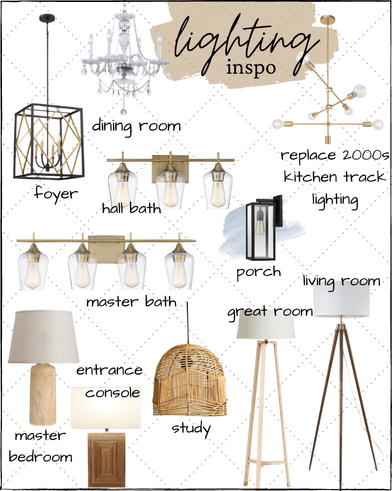 light fixtures, modern light fixture, foyer light fixture, pendant lighting, bathroom vanity lights, sputnik chandelier, rattan basket light pendant, dining room chandelier, tripod floor lamp