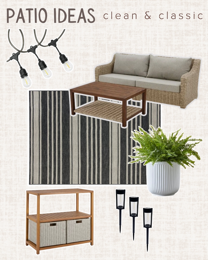 affordable patio decor. small patio ideas. apartment balcony decor. porch decor. patio furniture.