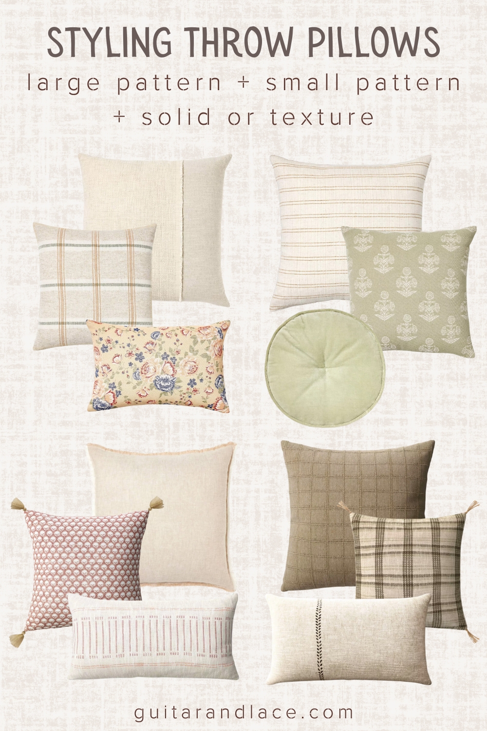 throw pillow combos. throw pillow combinations. apartment decor. plaid throw pillows. striped throw pillows. velvet circle throw pillows. modern boho decor.