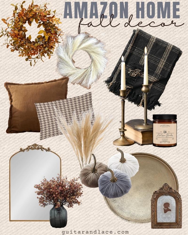 amazon fall decor | guitar & lace