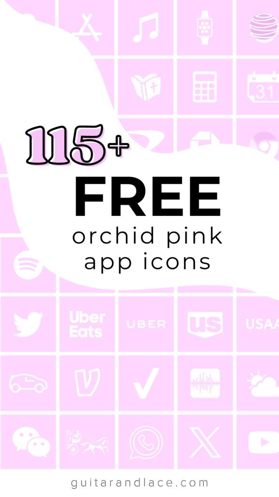 free orchid pink app icons. pink app icon set. free app icons. free aesthetic apps
