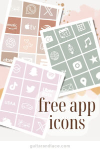 free app icons for iphone, android, ipad. free app icon set. free neutral app icons. free colorful app icons.