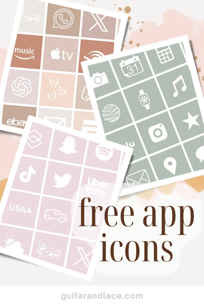 free app icons for iphone, android, ipad. free app icon set. free neutral app icons. free colorful app icons.
