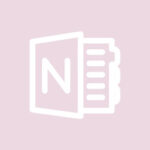 Microsoft OneNote lilac app icons