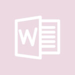 Microsoft Word lilac app icons