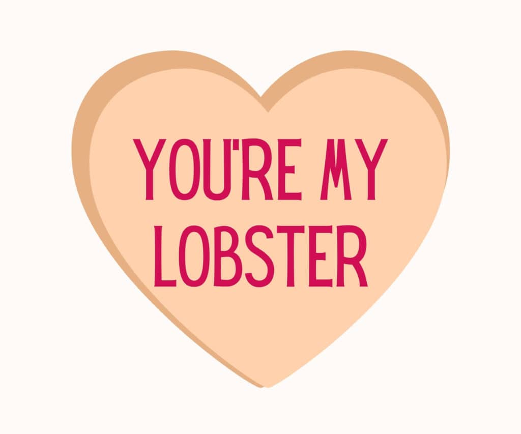 you're my lobster valentines day widget