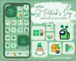 st. patricks day app icons, st. patricks day widgets
