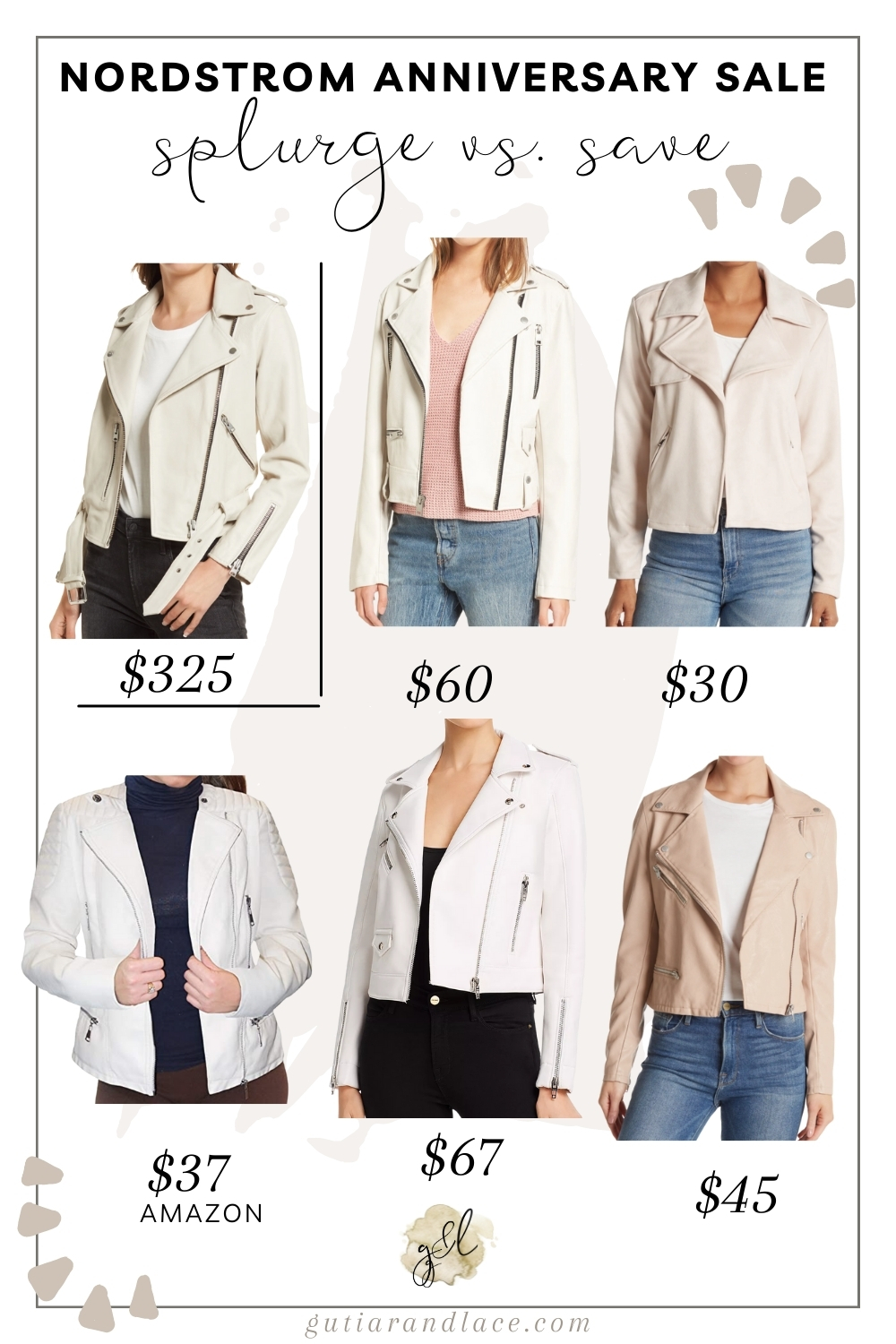 allsaints leather ivory jacket dupe