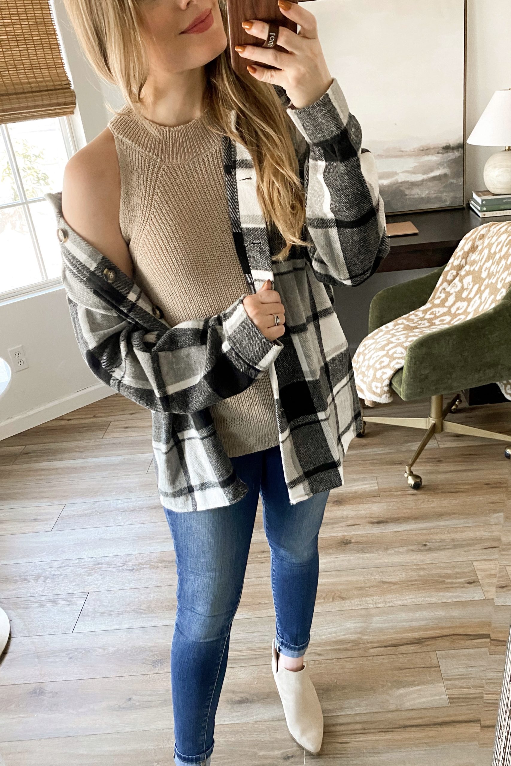 nordstrom anniversary sale dupes, fall outfits, fall fashion, amazon fashion, plaid shacket, shirt jacket.