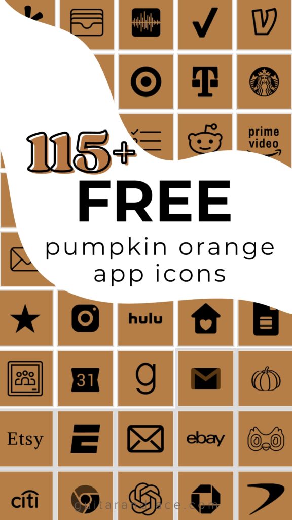 free halloween aesthetic app icons. halloween phone background. halloween phone wallpaper.