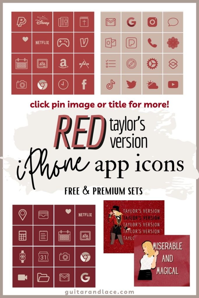 red taylors version merch