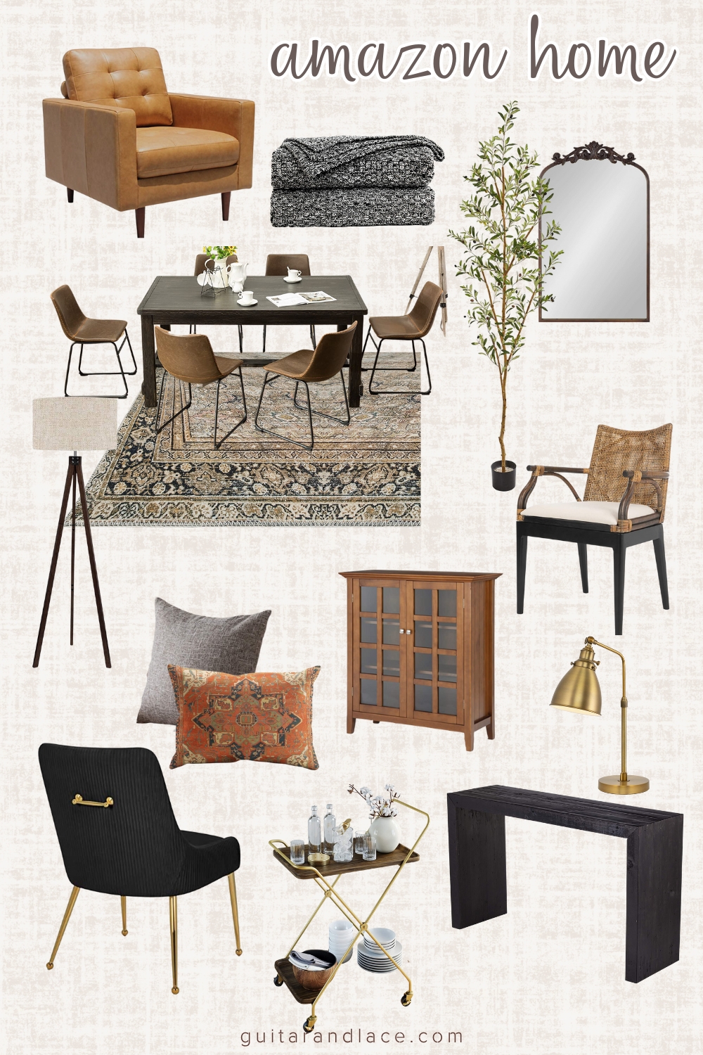 amazon home decor. moody living room decor. black velvet accent chair. amazon living room decor.