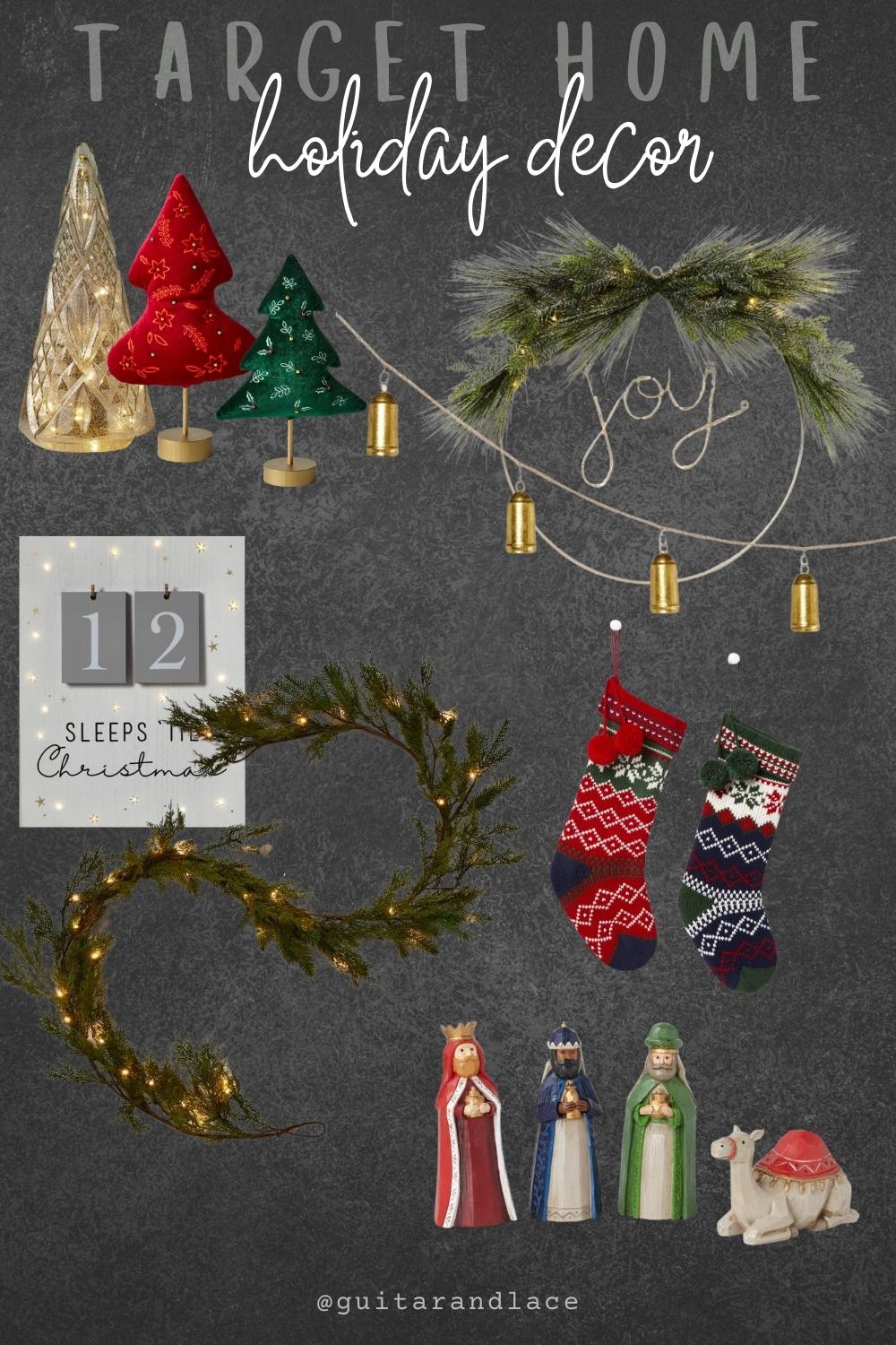 christmas decor, target christmas, nativity set