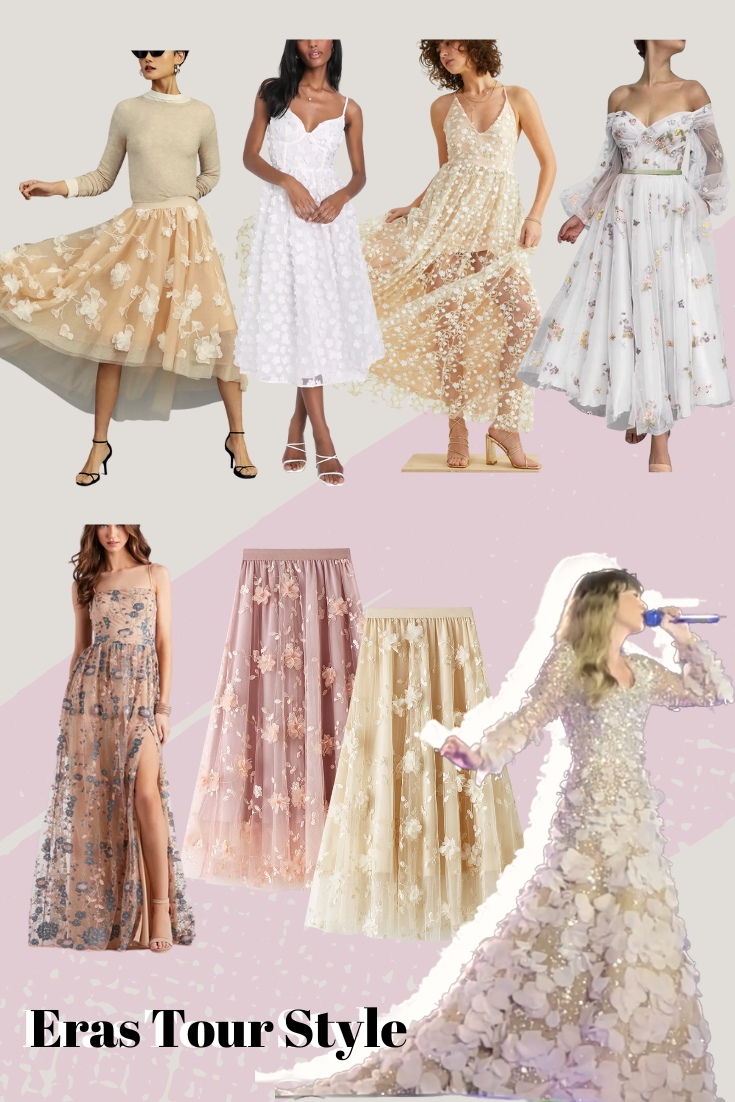 enchanted dress long sleeve. long sleeve enchanted dress. taylor swift floral dress. eras tour outfits