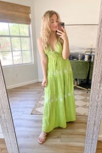 eras tour green folklore dress dupe