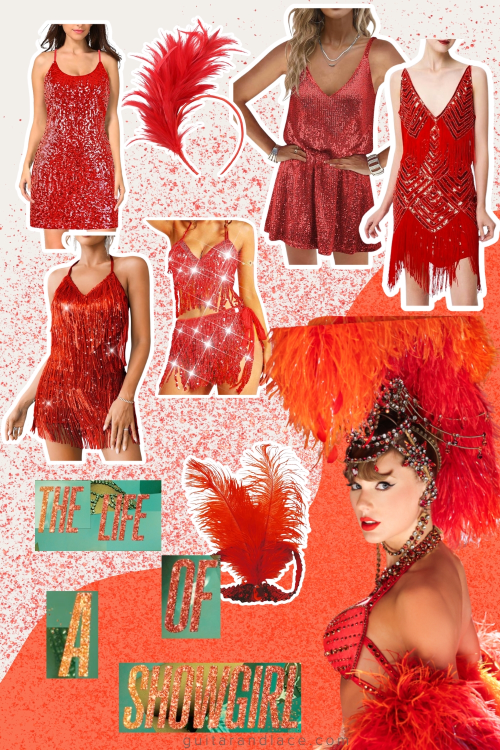the life of a showgirl outfit ideas. taylor swift life of a showgirl outfits. showgirl feather headdress. 