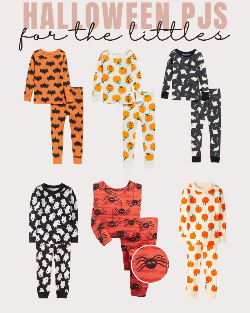 halloween pajamas for toddlers. baby halloween pjs. kids halloween pjs. tiktok viral