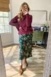 nordstrom anniversary sale try on free people nordstrom anniversary sale try on, floral dress, maroon sweater