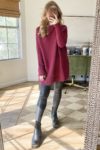 nordstrom anniversary sale try on red free people sweater nordstrom anniversary sale try on - free people ottoman slouchy tunic sweater