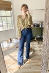 abercrombie vintage flare jeans. flare jeans with boho top. flare jeans fall outfit.