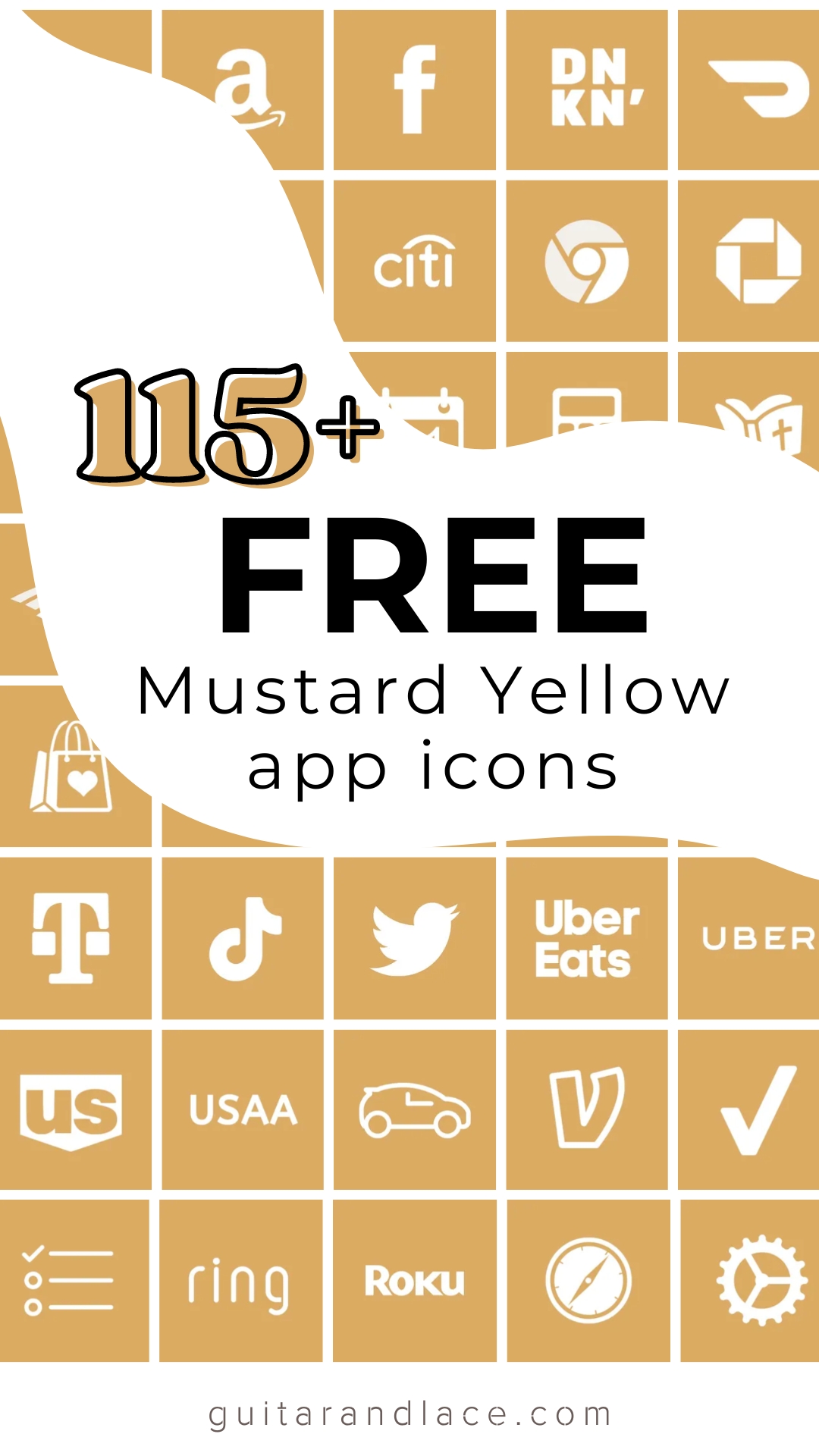 Free Mustard Yellow App Icons for Your Phone & Devices