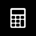 Calculator free black app icons