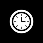 Clock free black app icons