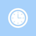 Clock free blue app icons