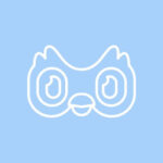 DuoLingo free blue app icons