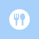 Food free blue app icons