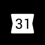 Google Calendar free black app icons