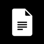 Google docs free black app icons