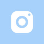 Instagram free blue app icons