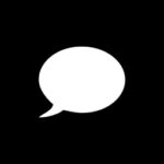 Messages free black app icons