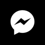 Messenger free black app icons