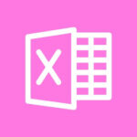 Microsoft Exel free hot pink app icons