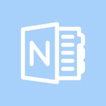 Microsoft OneNote free blue app icons