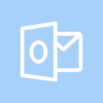 Microsoft Outlook free blue app icons