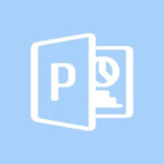 Microsoft Powerpoint free blue app icons