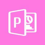 Microsoft Powerpoint free hot pink app icons